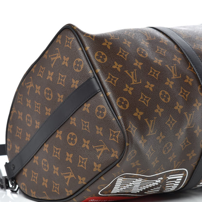 Louis Vuitton Monogram Logo Keepall Bandouliere 50 Marron 6 of 9