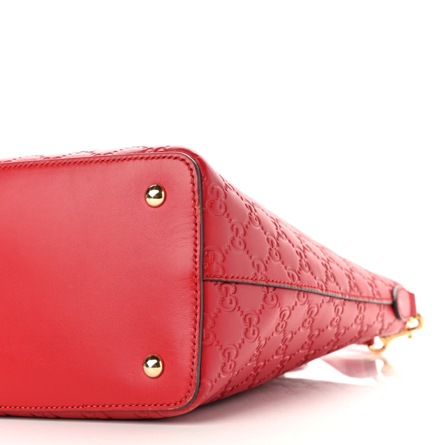 Guccissima Linea A Foldover Tote Red