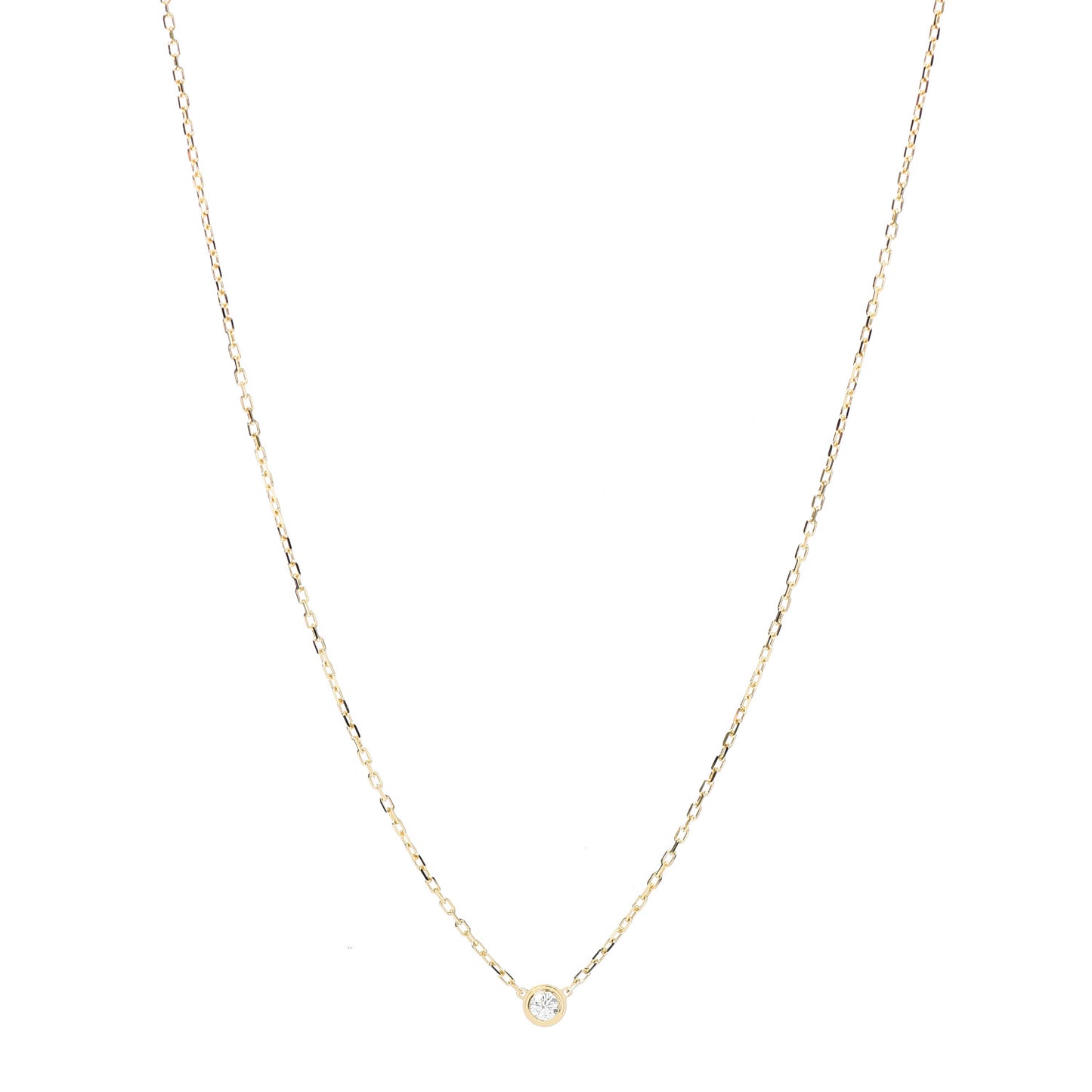 18K Yellow Gold Diamond SM D'Amour Pendant Necklace