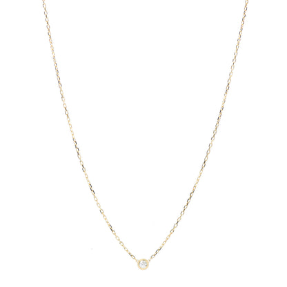Cartier 18K Yellow Gold Diamond SM D'Amour Pendant Necklace 1 of 4