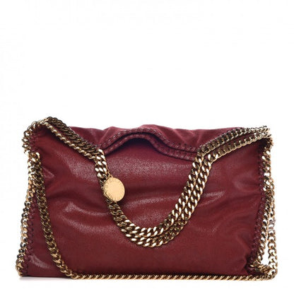 Stella McCartney Shaggy Deer Falabella Fold Over Tote Plum 1 of 8