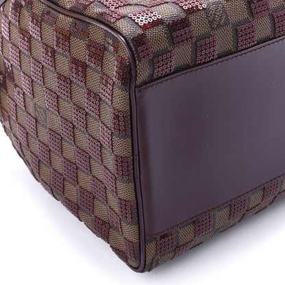 Louis Vuitton Damier Paillettes Speedy 30 Rouge 13 of 14