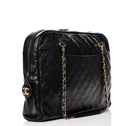 Chanel Lambskin Quilted Shoulder Bag Black 3 of 14
