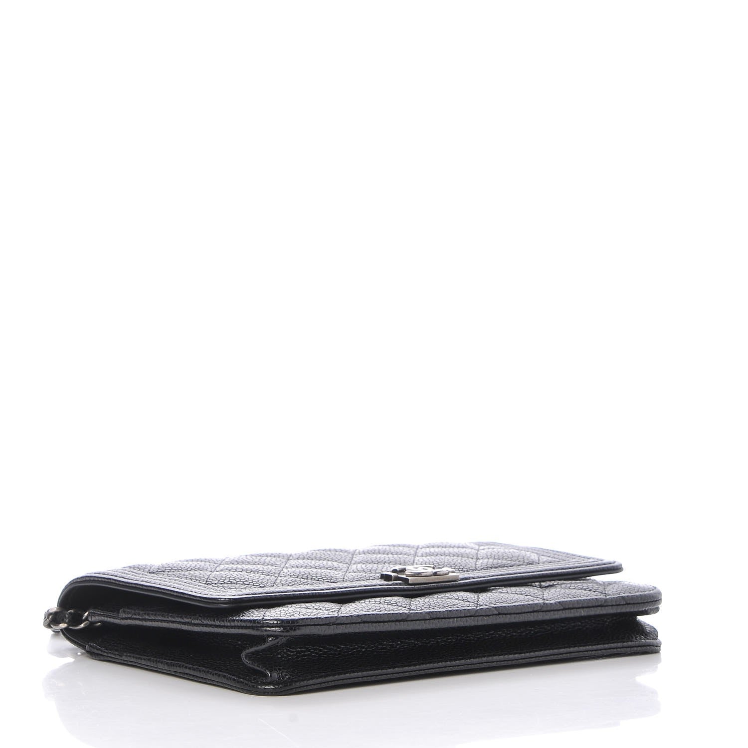 Chanel Caviar Quilted Boy Wallet On Chain WOC Black 4 of 11