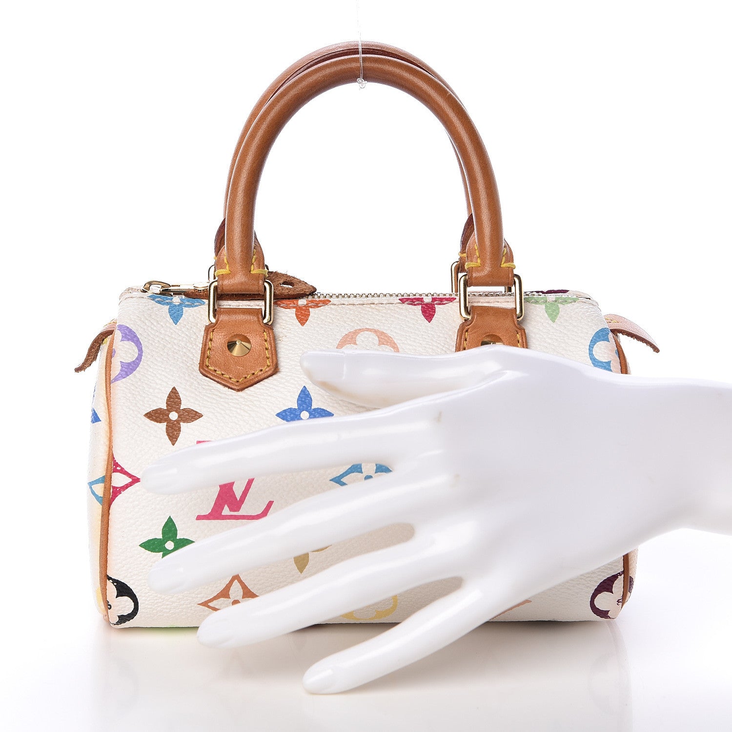 Louis Vuitton Monogram Multicolor Mini Sac HL Speedy White 2 of 9