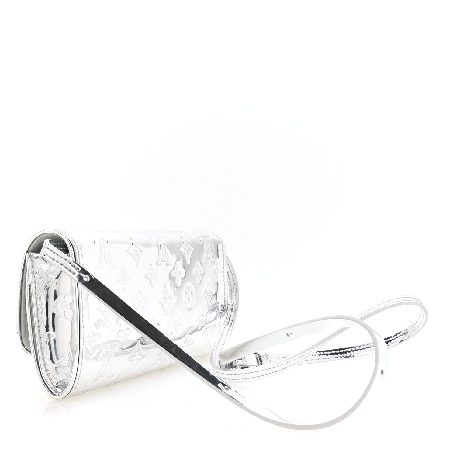 Louis Vuitton Monogram Miroir Pochette Twin Silver 2 of 9