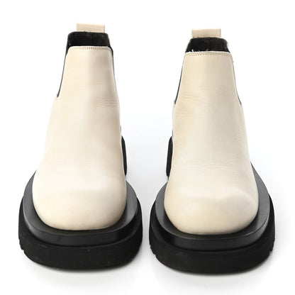 Bottega Veneta Calfskin The Lug Cropped Chelsea Boots 36 Sea Salt 2 of 9