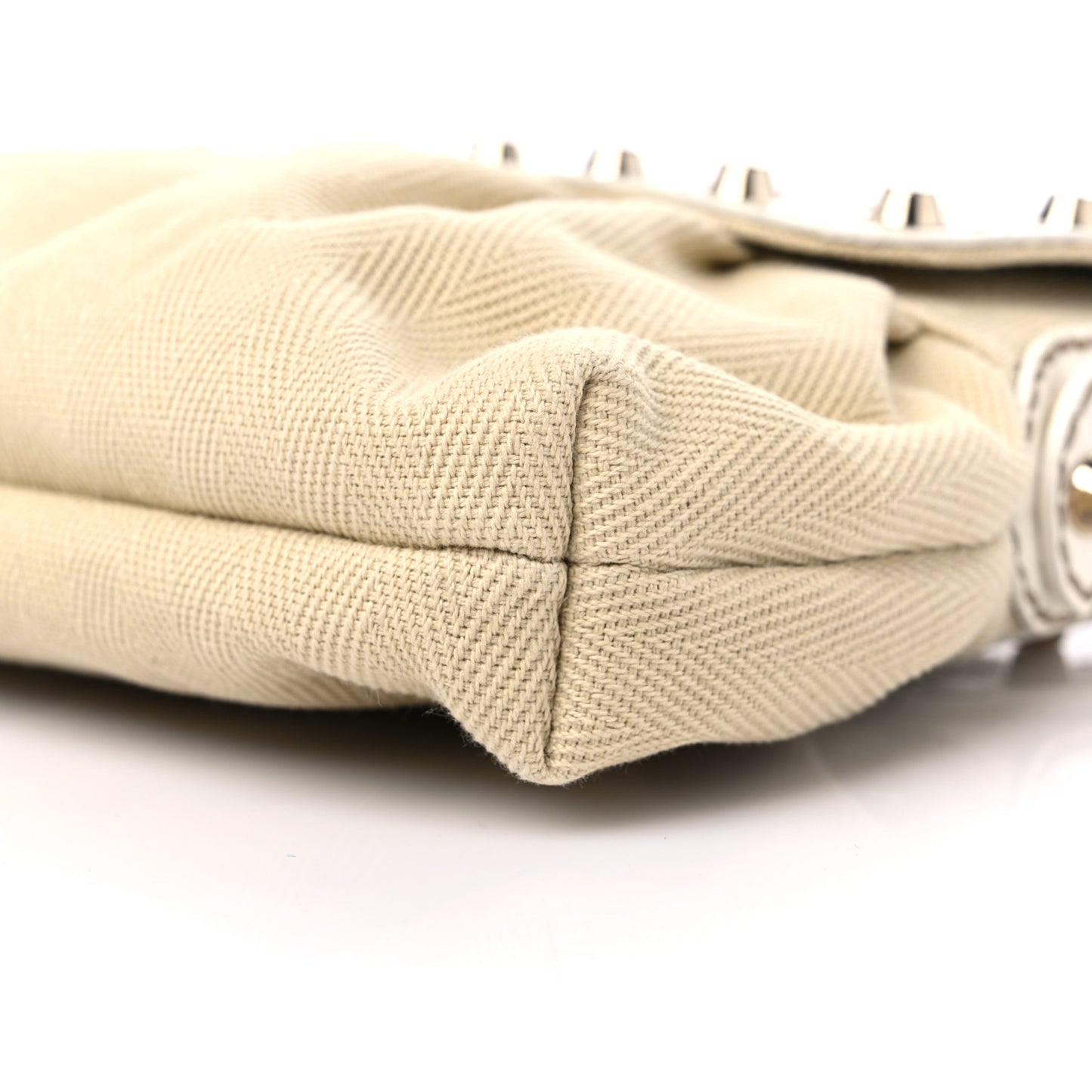 Canvas Small Chef Shoulder Bag White