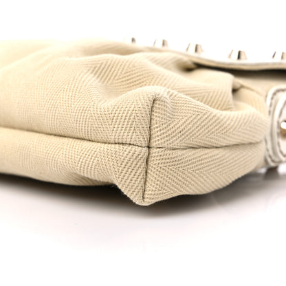 Fendi Canvas Small Chef Shoulder Bag White 9 of 11