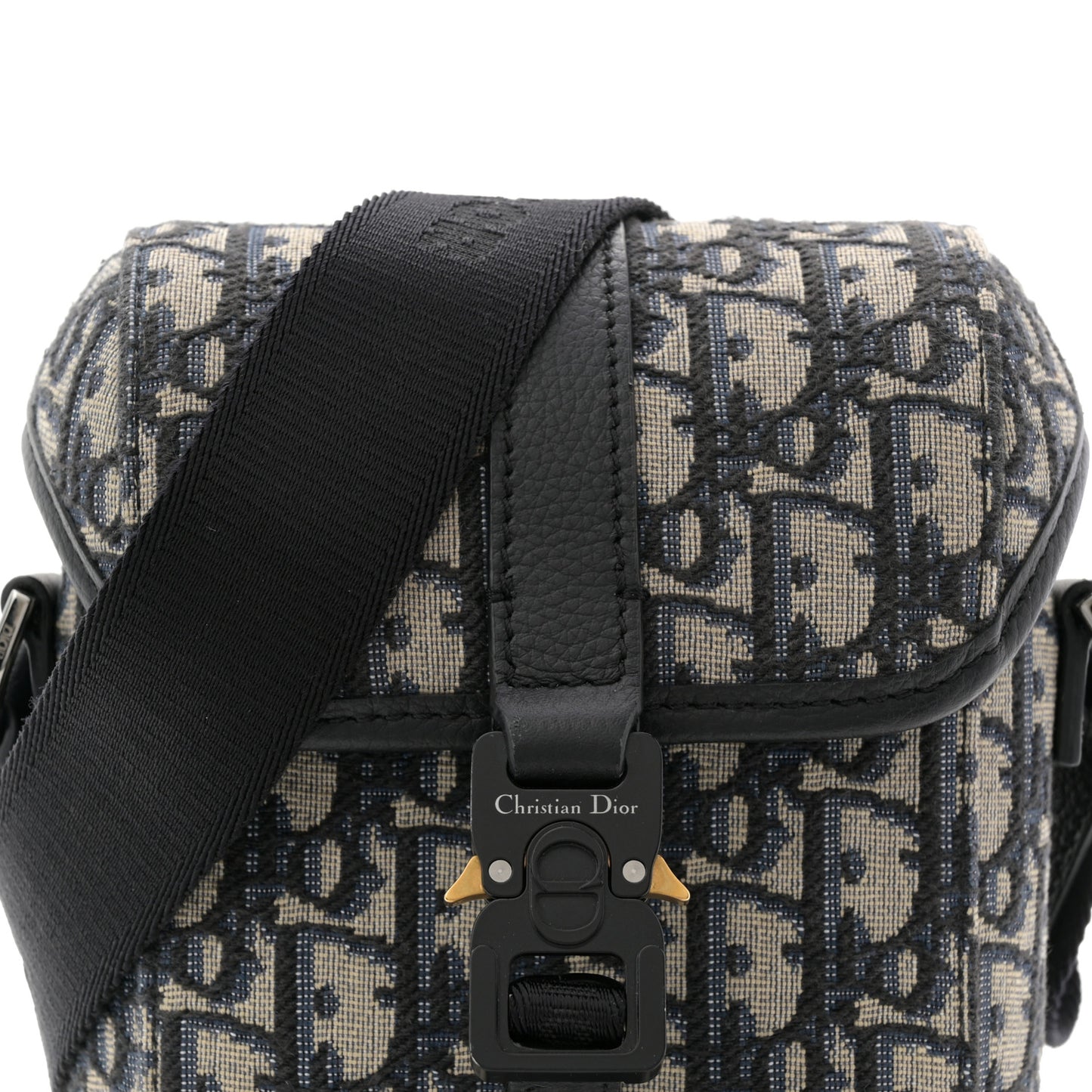 Oblique Vertical Mini Messenger Flap Blue