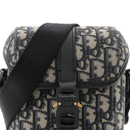 Christian Dior Oblique Vertical Mini Messenger Flap Blue 7 of 10