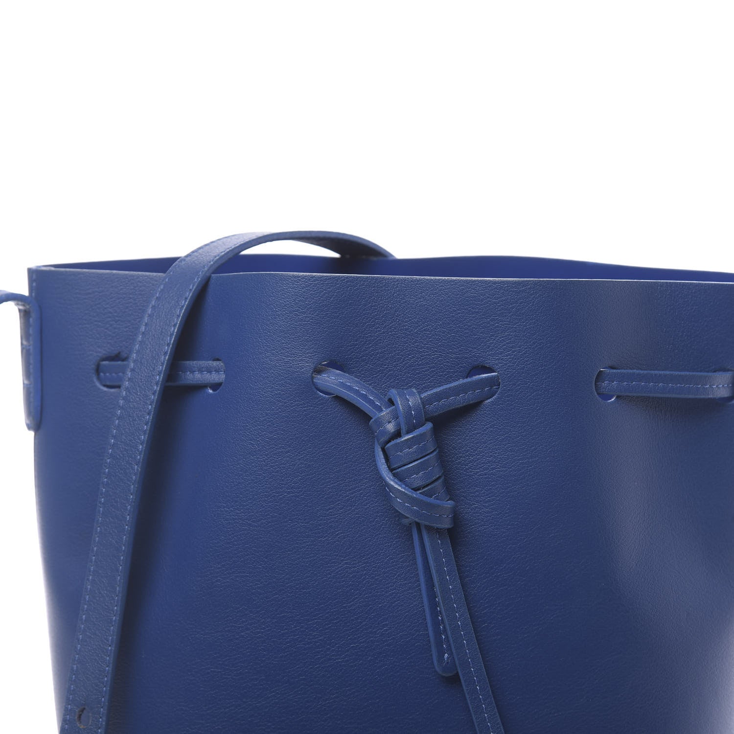 Mansur Gavriel Calfskin Mini Bucket Bag Royal 13 of 16