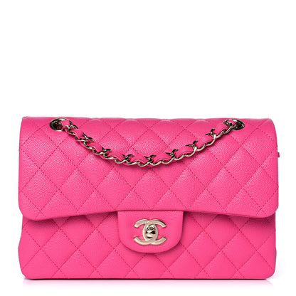 Chanel Caviar Quilted Small Double Flap Dark Pink 1 of 10