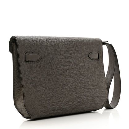 Hermes Togo Kelly Depeches 25 Pouch Etain 2 of 8