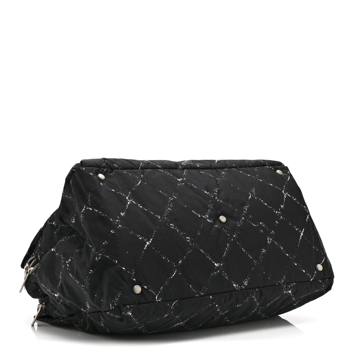 Nylon Travel Duffel Bag Black