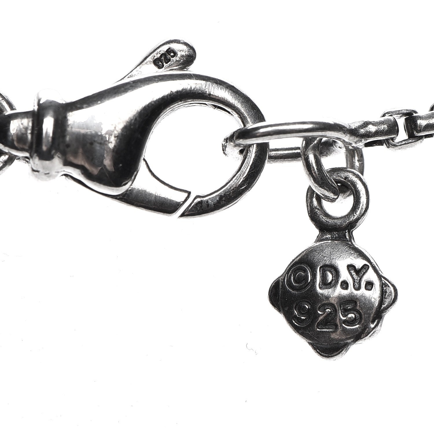 David Yurman Sterling Silver Diamond Black Onyx 7mm Petite Albion Necklace 4 of 6