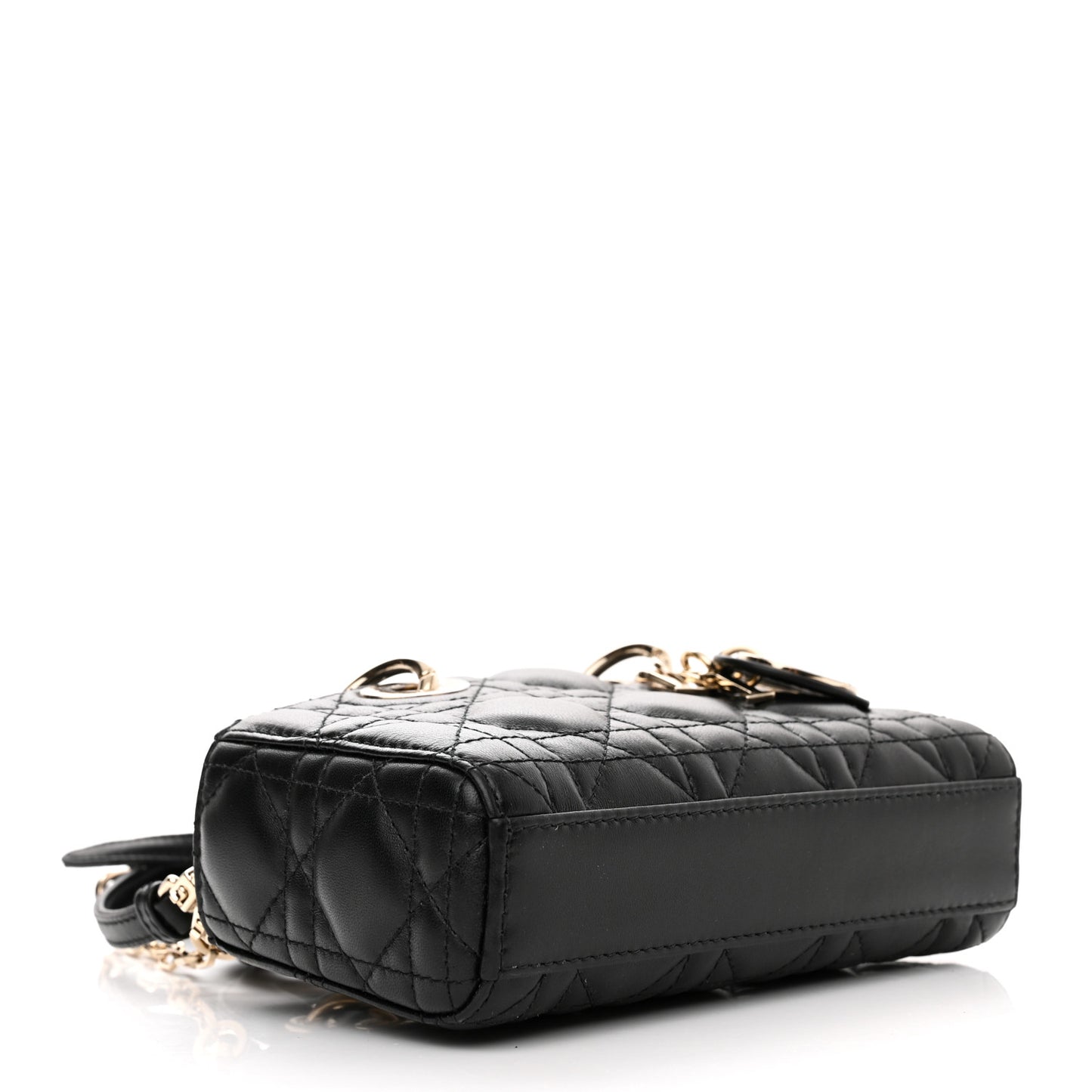 Lambskin Cannage Micro Lady D-Joy Black