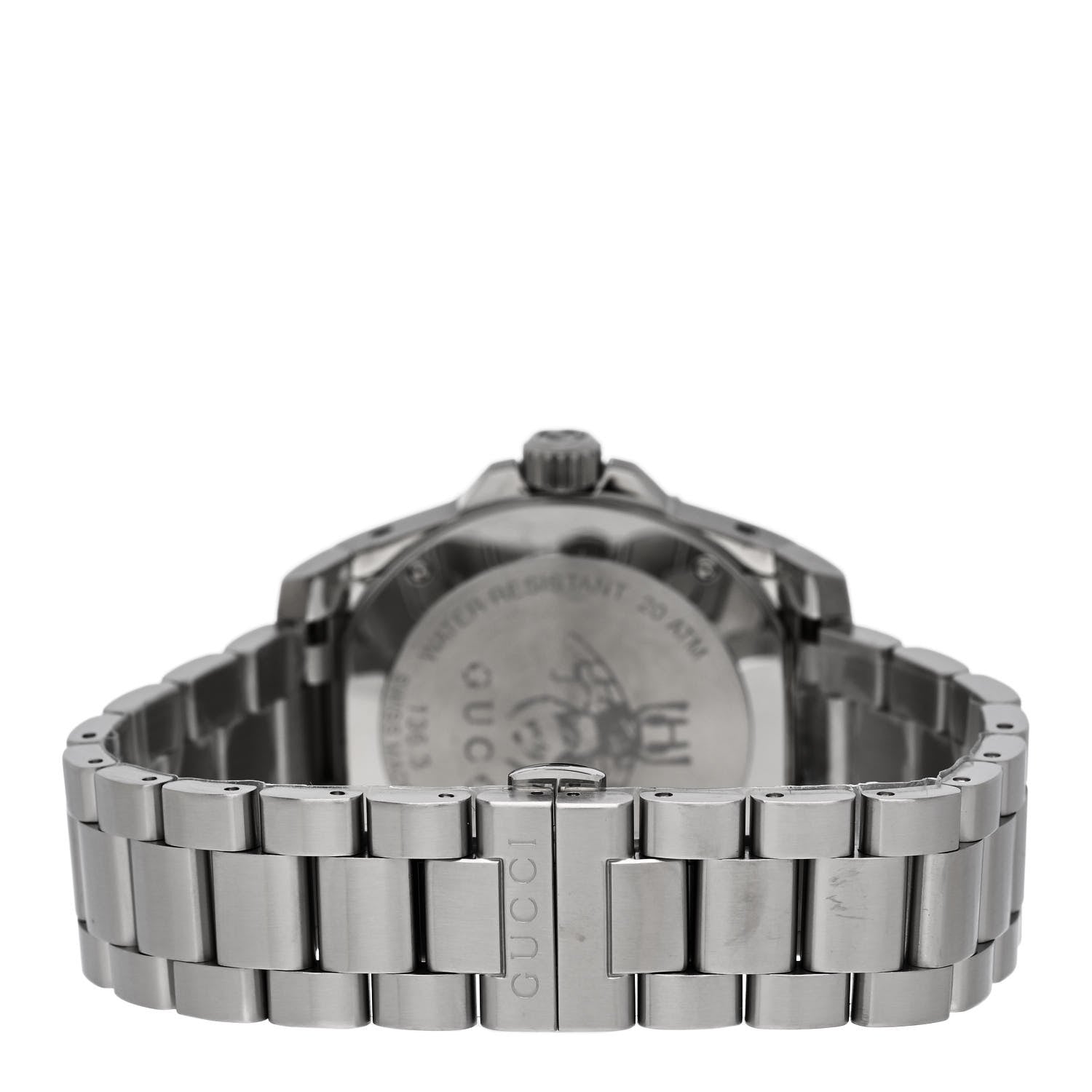 Gucci Stainless Steel 40mm Dive Quartz Watch White 3 of 5