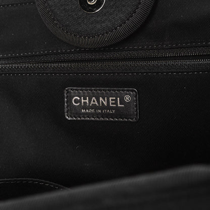 Chanel Mixed Fibers Medium Deauville Tote Black 5 of 10