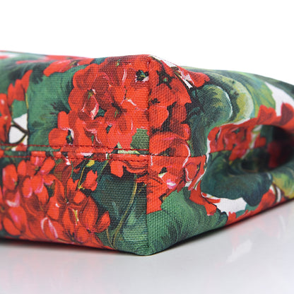 Dolce & Gabbana Canvas Court Printed Floral Kids Tote Red Multicolor 8 of 9