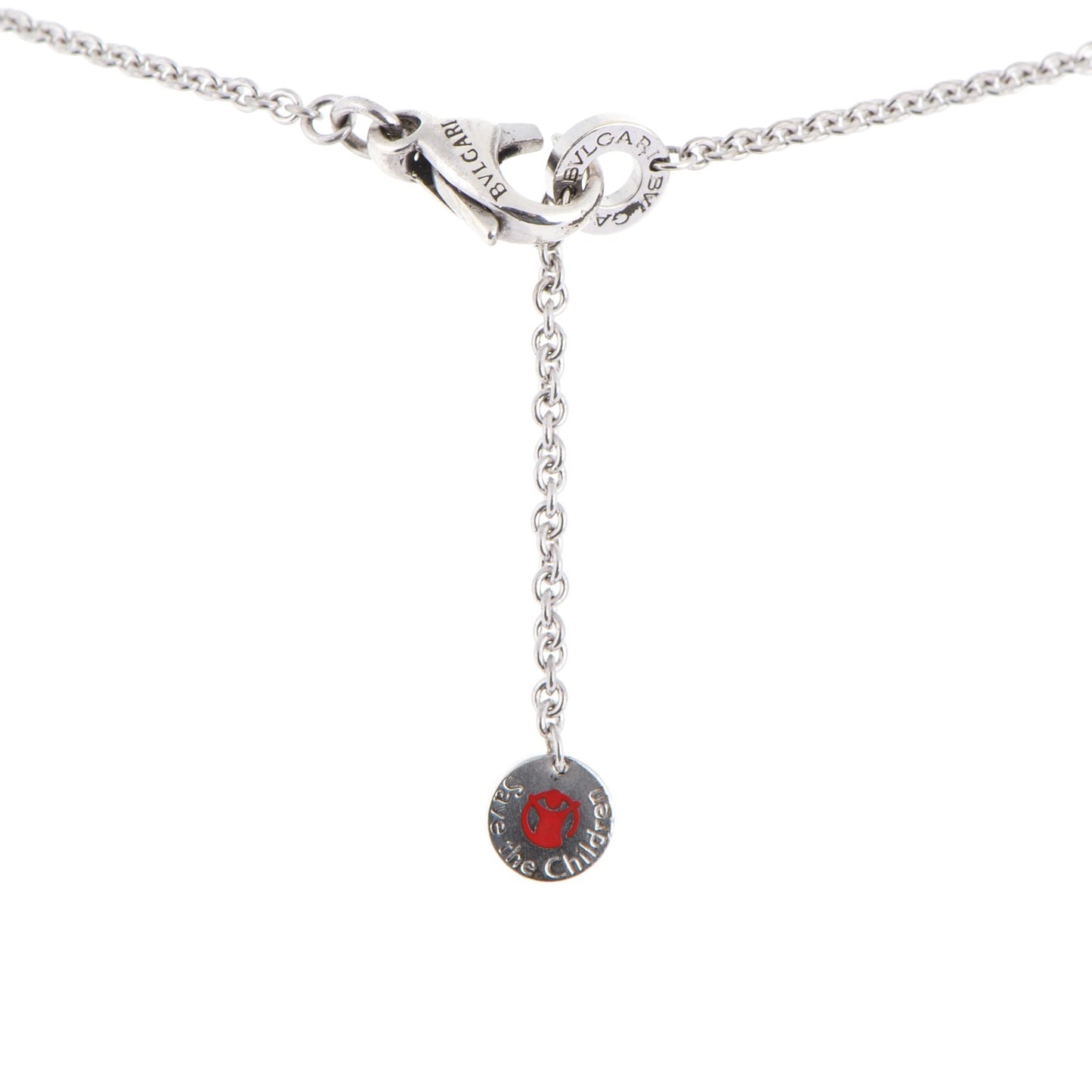 Sterling Silver Ceramic Save The Children Pendant Necklace