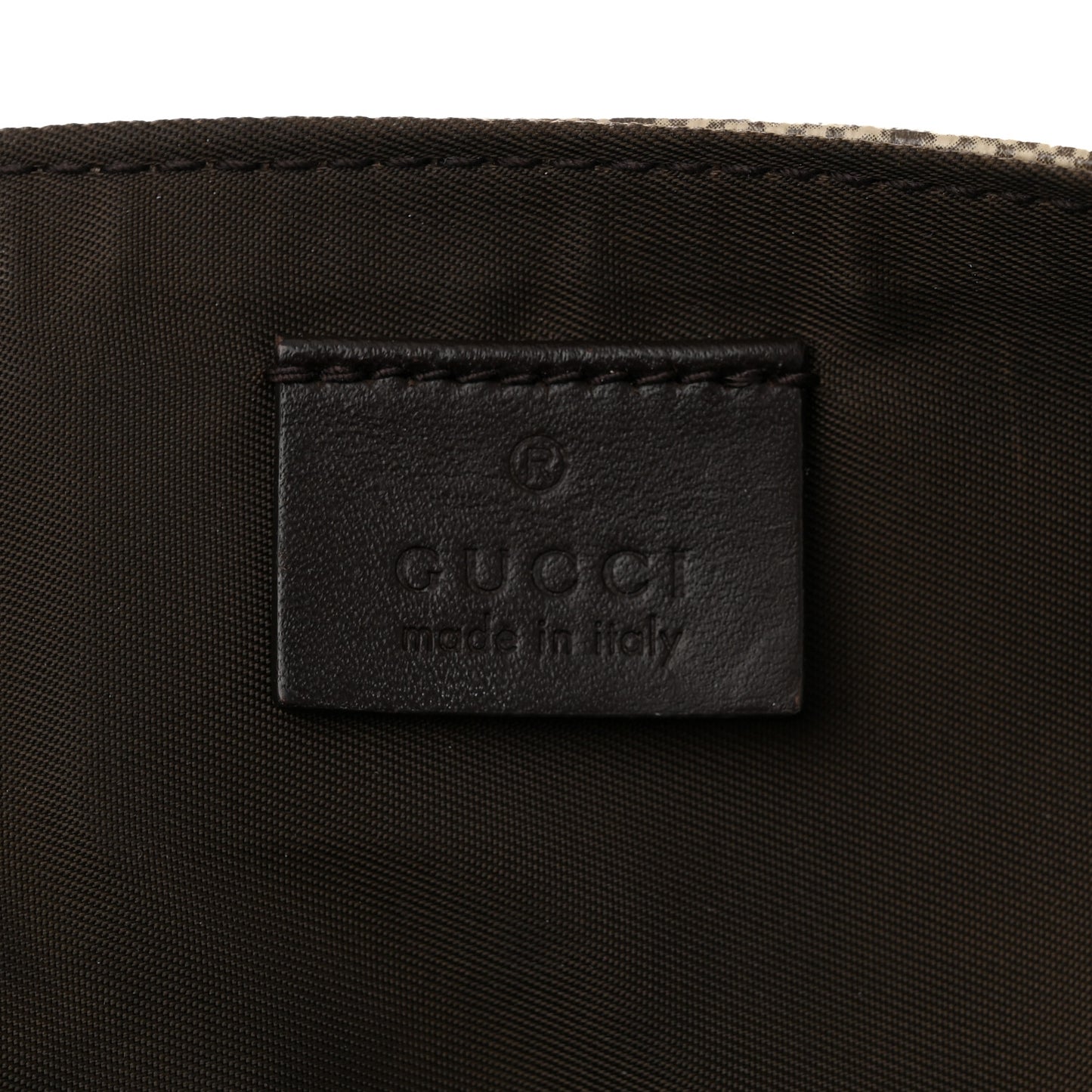 GG Plus Monogram Messenger Diaper Bag Dark Brown