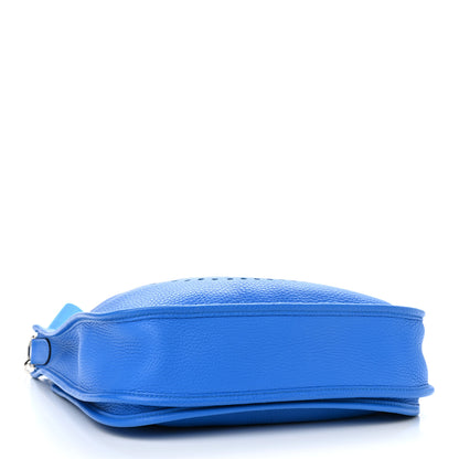 Hermes Taurillon Clemence Evelyne III PM Bleu Hydra 3 of 10