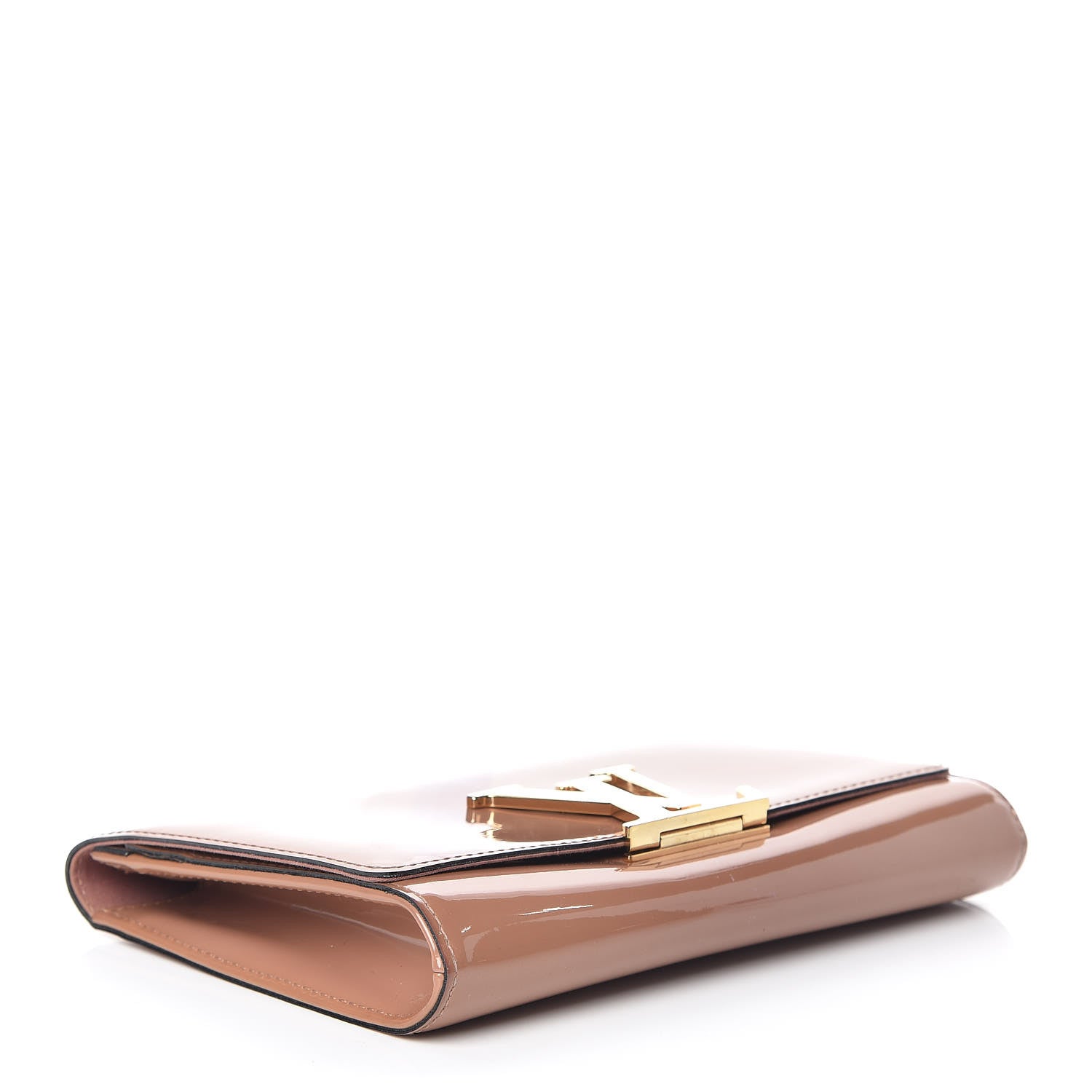 Louis Vuitton Patent Louise New Sobe Clutch Rose Velours 4 of 16