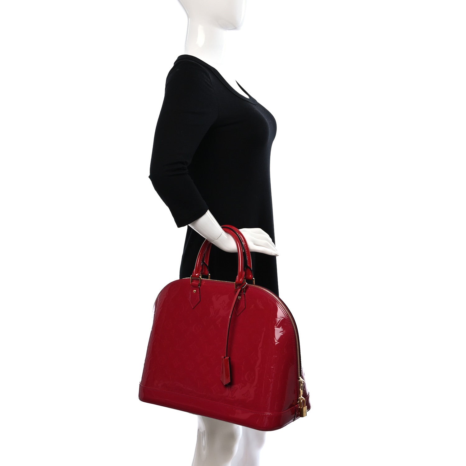 Louis Vuitton Vernis Alma GM Rose Indien 2 of 8