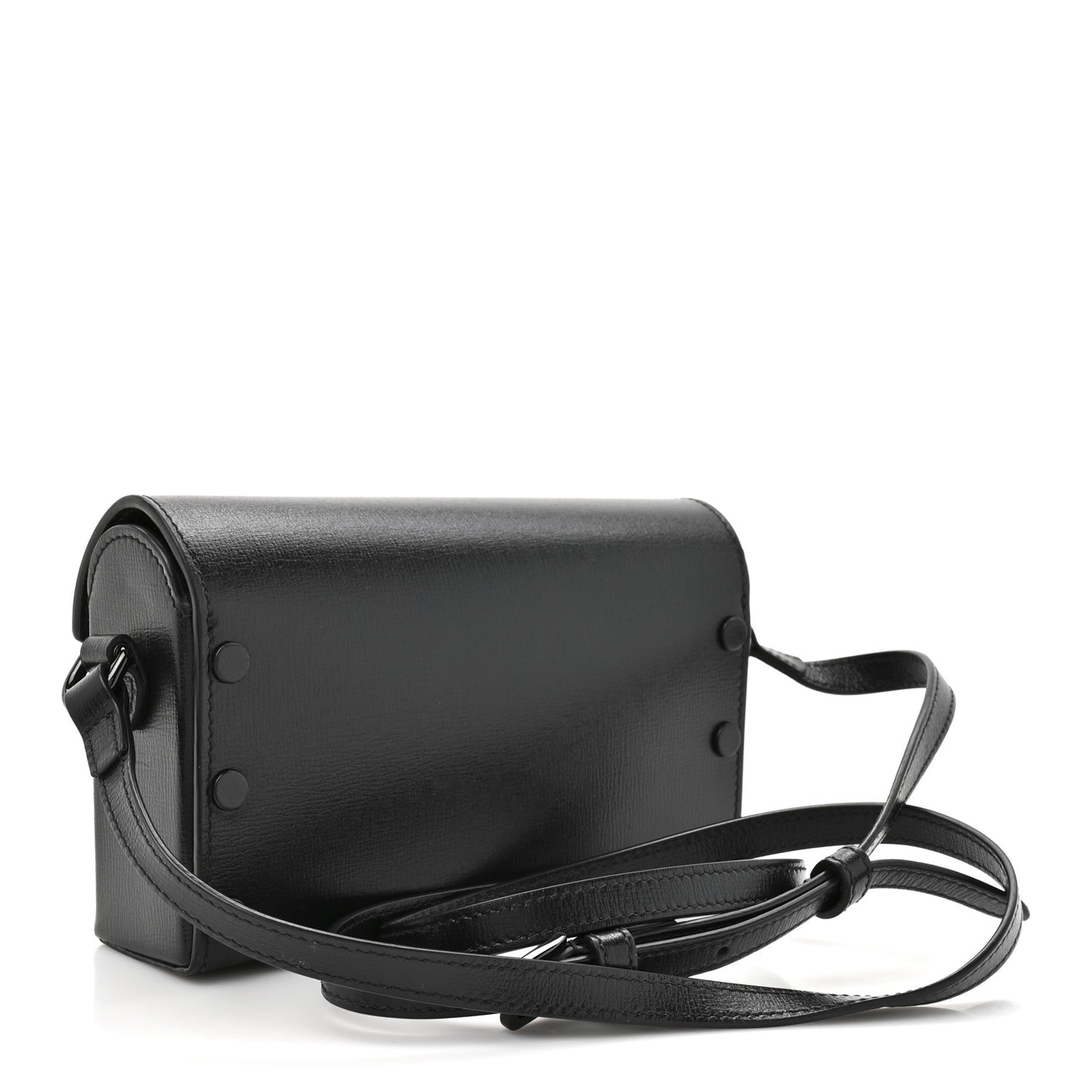 Azalea Calfskin Monochrome Mini Horsebit 1955 Shoulder Bag Black