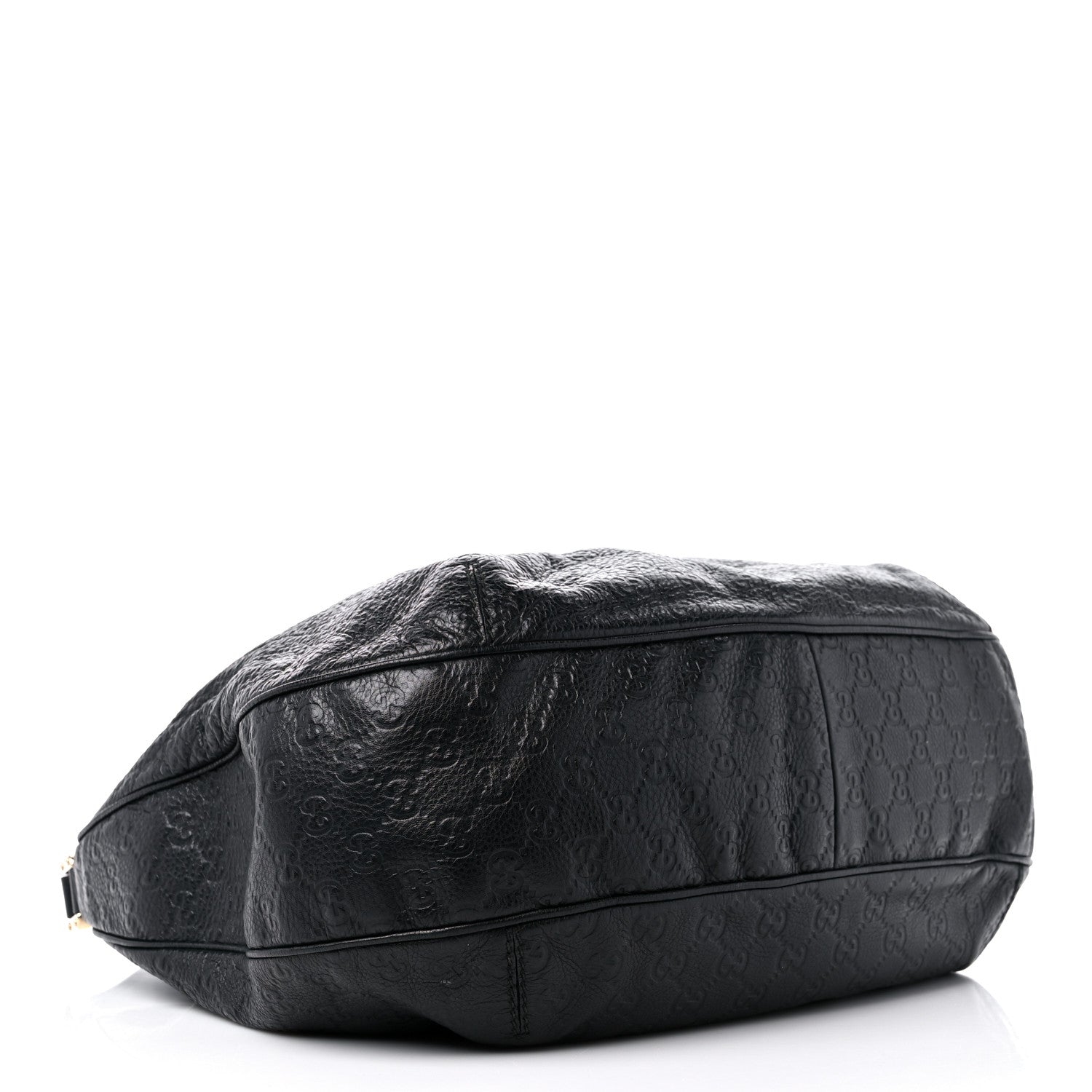 Gucci Guccissima Large New Ladies Web Hobo Black 4 of 14