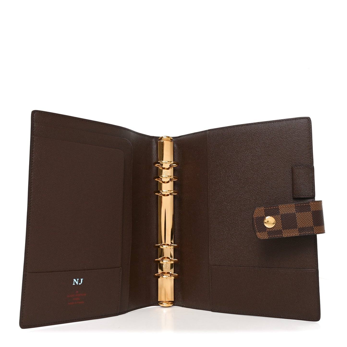 Damier Ebene Large Ring Agenda Cover