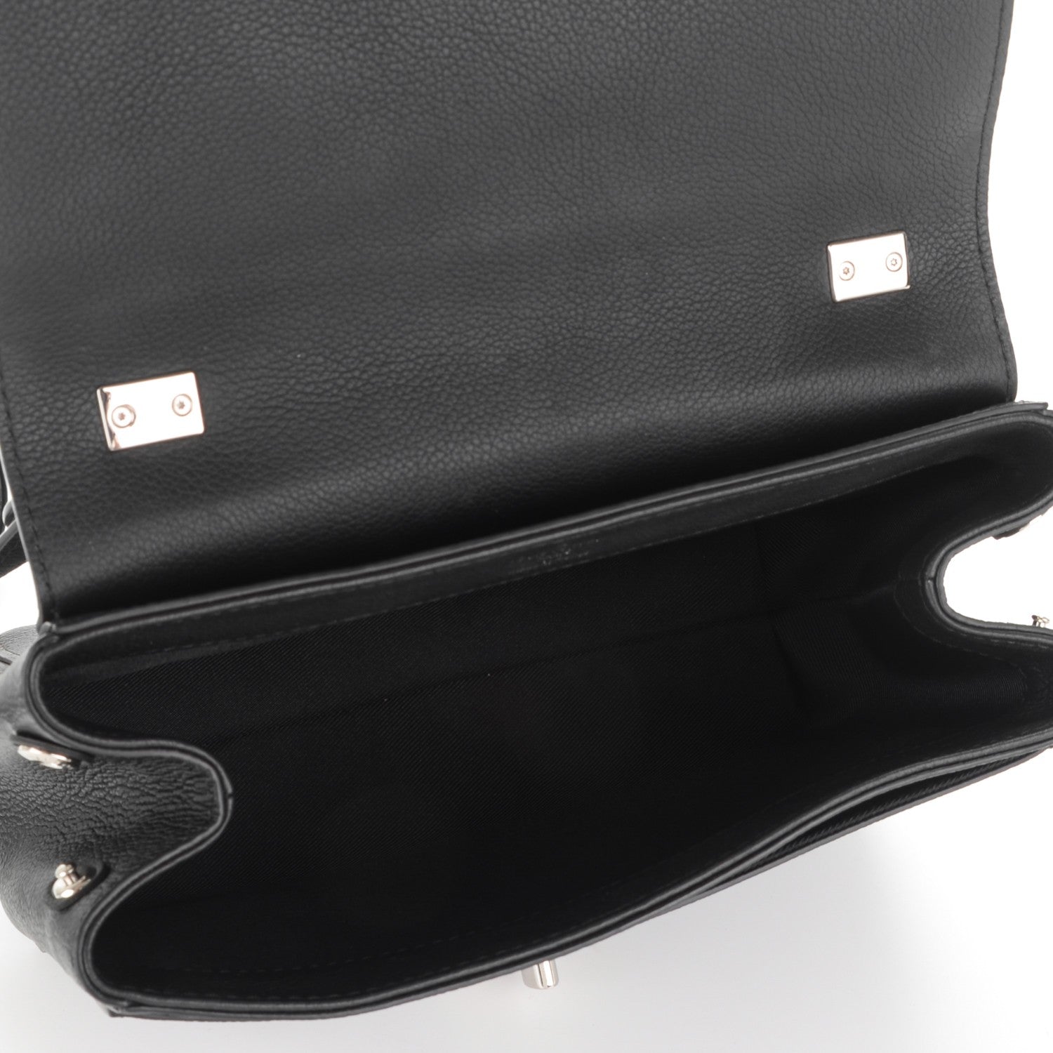 Louis Vuitton Calfskin Lockme II Chain Bag BB Black 5 of 7