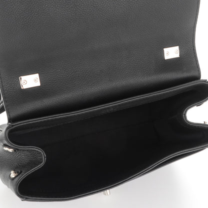 Louis Vuitton Calfskin Lockme II Chain Bag BB Black 5 of 7