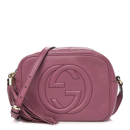 Gucci Pebbled Calfskin Small Soho Disco Bag Peonia Flower 1 of 15