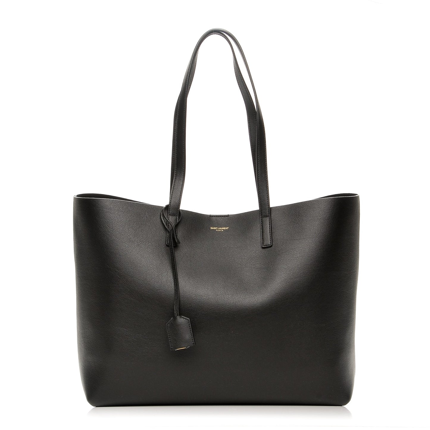 Calfskin Large Shopping Tote Black