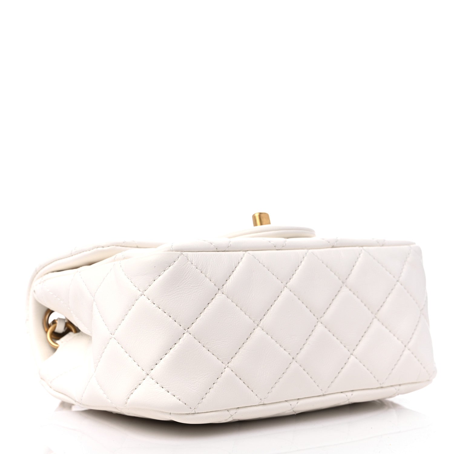 Chanel Lambskin Quilted Mini Pearl Crush Flap White 4 of 10