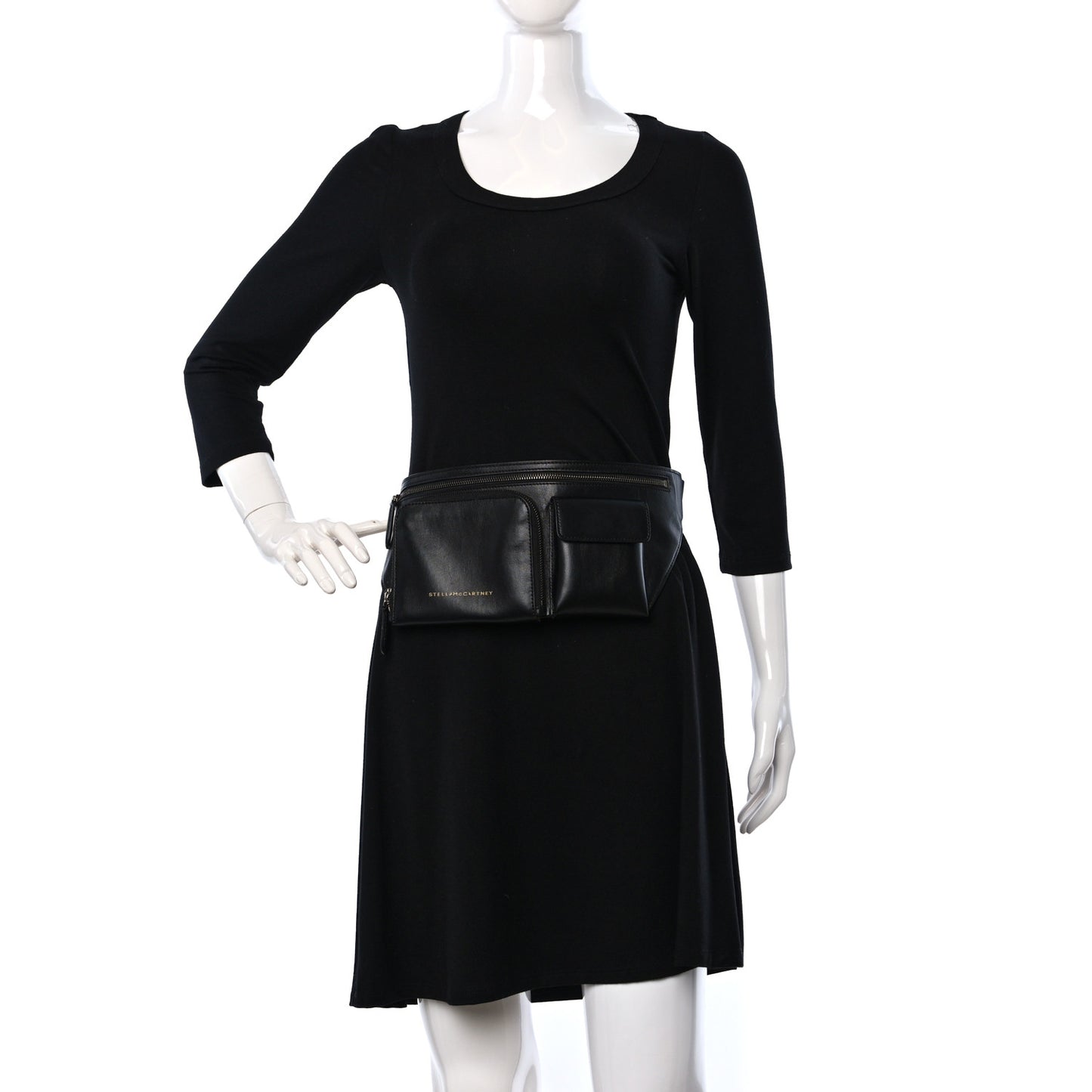 Eco Alter Nappa Zipit Belt Bag Black