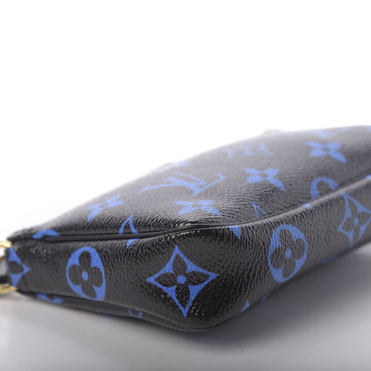 Louis Vuitton Colored Monogram Mini Pochette Accessories Blue Black 8 of 10