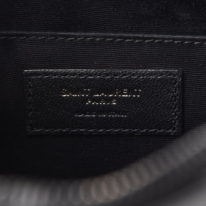 Saint Laurent Calfskin Matelasse Monogram Lou Camera Bag Black 6 of 11