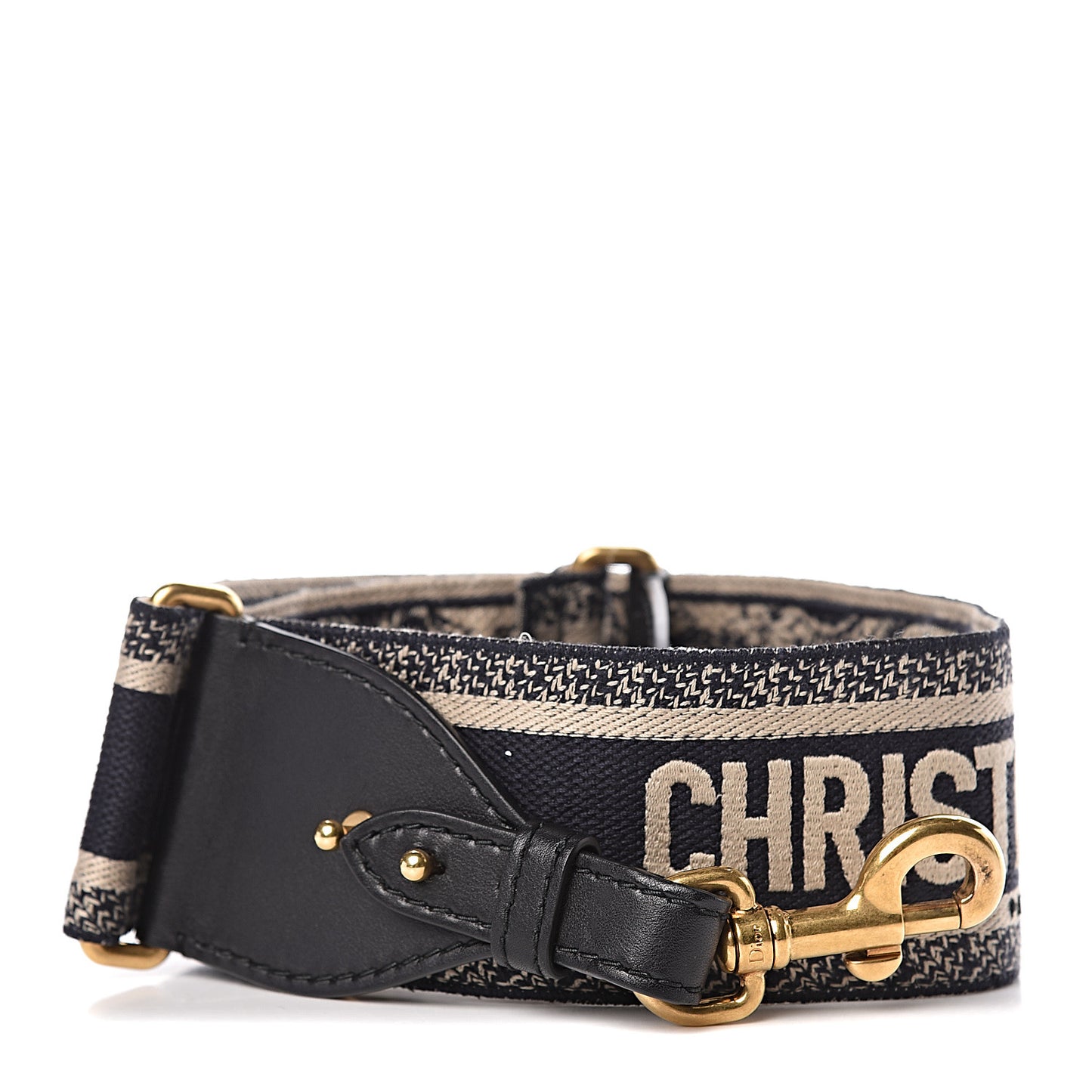 Canvas Embroidered Shoulder Strap Blue