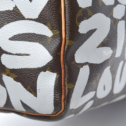 Louis Vuitton Graffiti Keepall 50 Silver 16 of 28