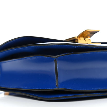 Celine Smooth Calfskin Medium Classic Box Flap Bag Royal Blue 9 of 11