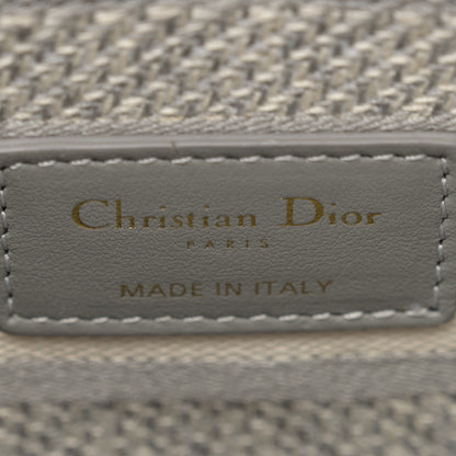 Christian Dior Canvas Toile De Jouy Reverse Embroidered Medium Lady D-Lite Gray 6 of 11