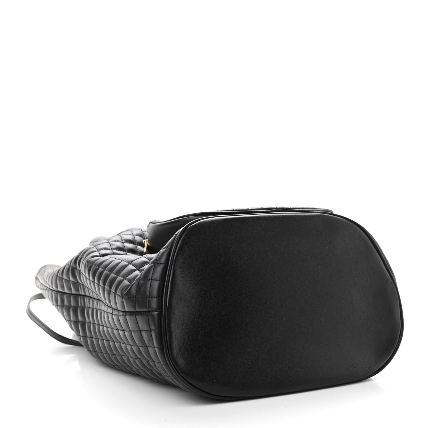 Calfskin Quilted Medium C Backpack Black