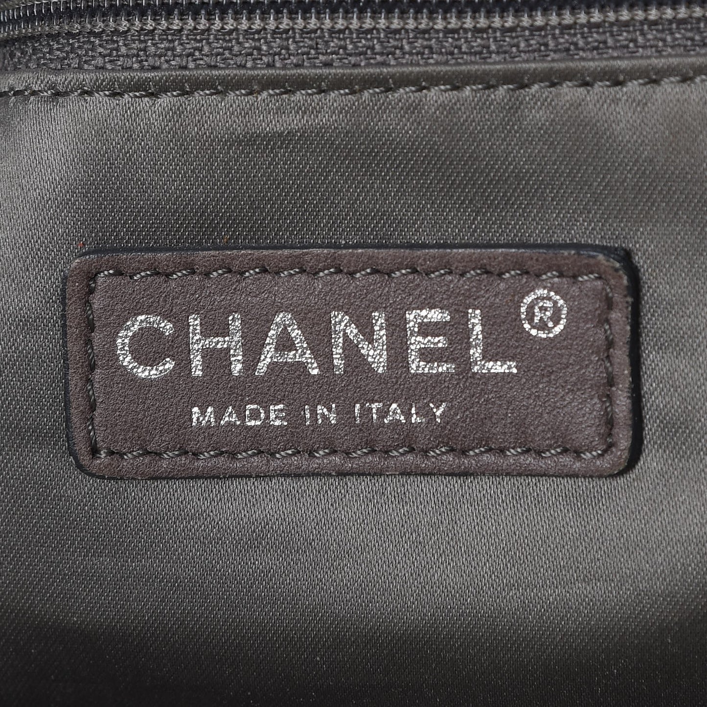 Caviar Stitched Pocket In The City Tote Ivory