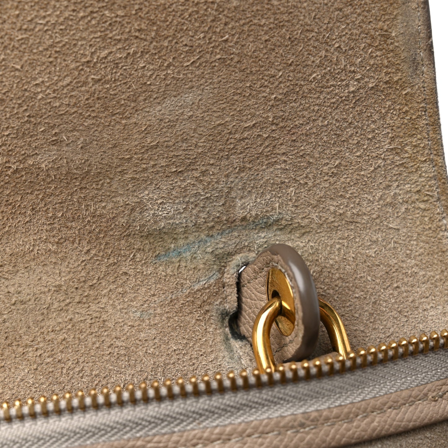 Grained Calfskin Mini Belt Bag Light Taupe
