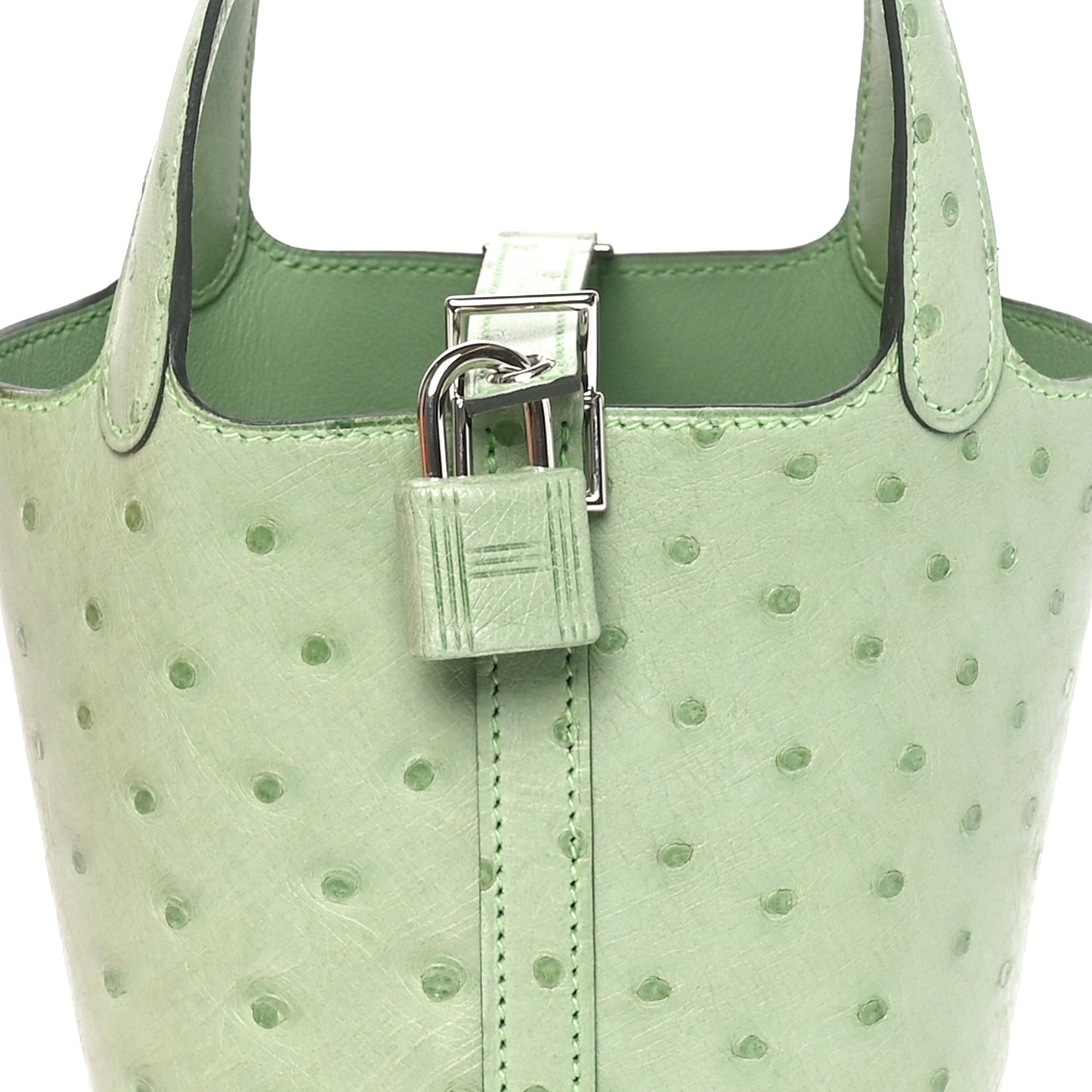 Ostrich Micro Picotin Lock Vert Criquet