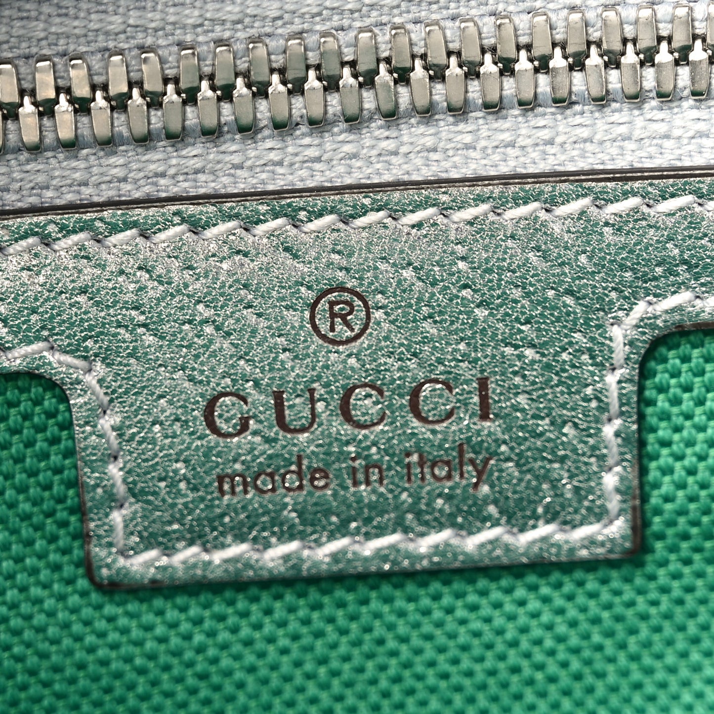 Laminated Textured Dollar Calfskin Good Game Interlocking G Tote Silver