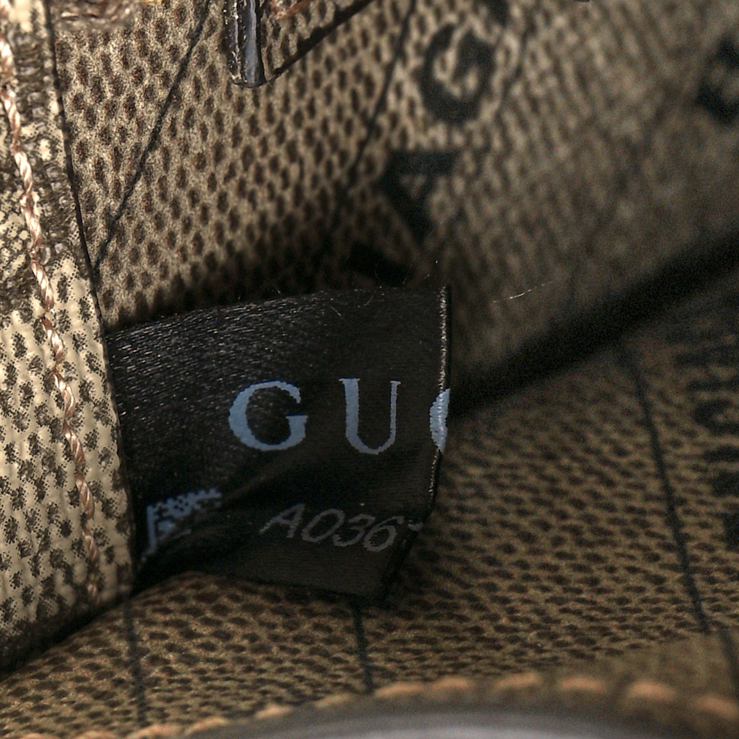 X GUCCI GG Supreme Monogram Small Hourglass Top Handle Bag Beige Ebony